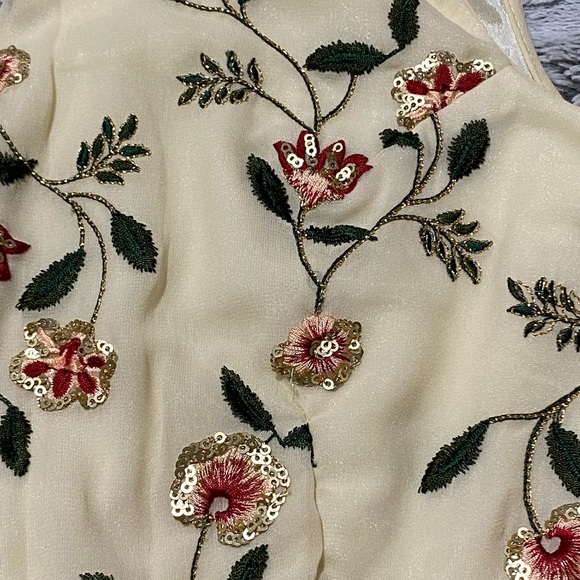 Indya Embroidered Crop Top Size S - Picture 6 of 6